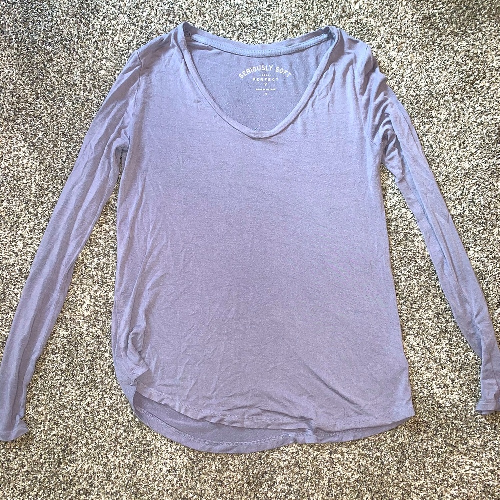 Blue long sleeve.